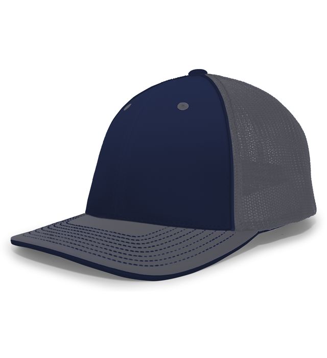 pacific-headwear-trucker-pacflex-curved-visor-cap-navy-graphite-graphite