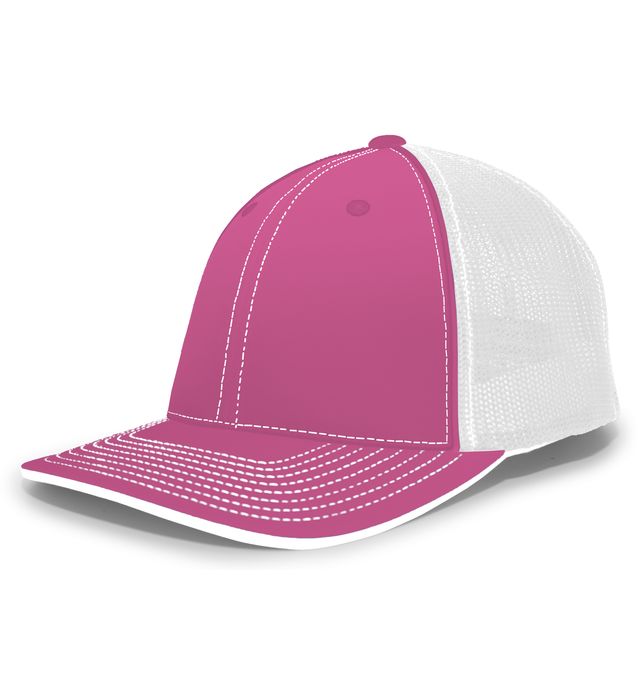 pacific-headwear-trucker-pacflex-curved-visor-cap-pink-white-pink