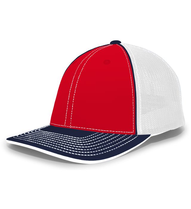 pacific-headwear-trucker-pacflex-curved-visor-cap-red-white-navy