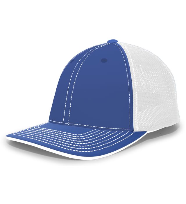 pacific-headwear-trucker-pacflex-curved-visor-cap-royal-white-royal