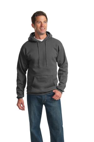 Port & Company PC90H Ultimate Pullover Hooded Sweatshirt Charcoal