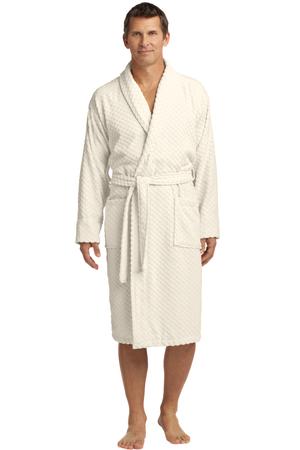 Port Authority Checkered Terry Shawl Collar Robe Style R103 1
