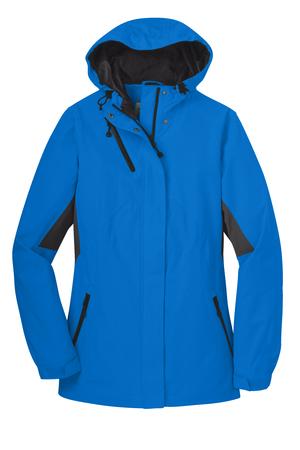 Port Authority L322 Ladies Cascade Waterproof Jacket Imperial Blue/Black Flat
