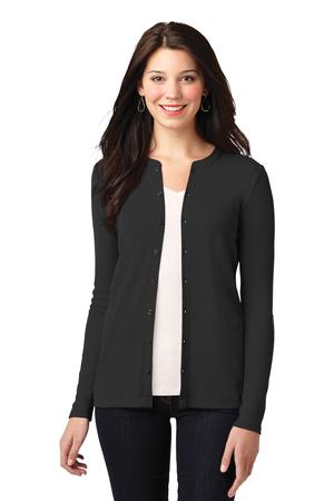 Port Authority Ladies Concept Stretch Button-Front Cardigan Style LM1008 1