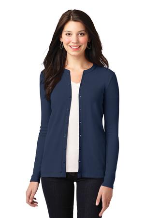 Port Authority Ladies Concept Stretch Button-Front Cardigan Style LM1008 2
