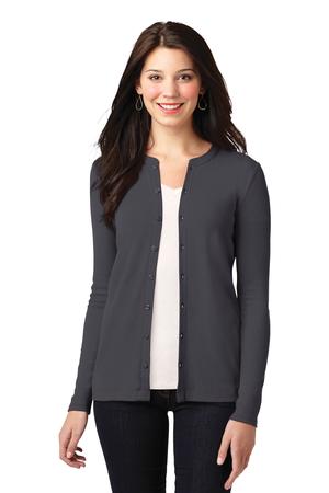 Port Authority Ladies Concept Stretch Button-Front Cardigan Style LM1008 3