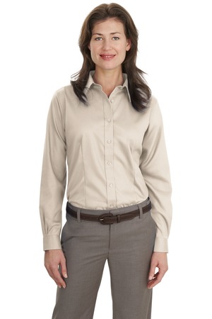 Port Authority Ladies Long Sleeve Non-Iron Twill Shirt Style L638 3
