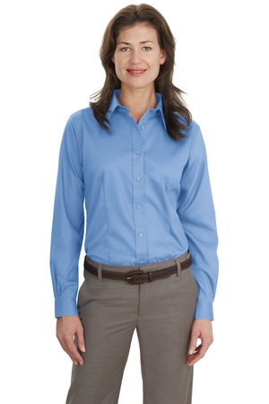 Port Authority Ladies Long Sleeve Non-Iron Twill Shirt Style L638 4