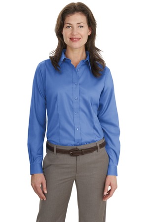 Port Authority Ladies Long Sleeve Non-Iron Twill Shirt Style L638 5