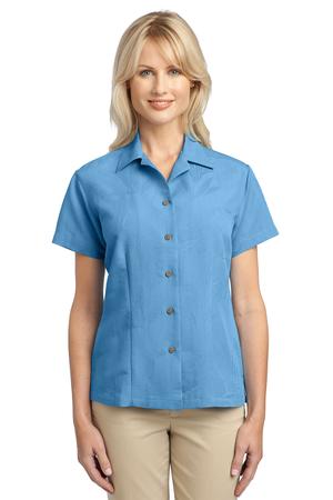 Port Authority Ladies Patterned Easy Care Camp Shirt Style L536 4