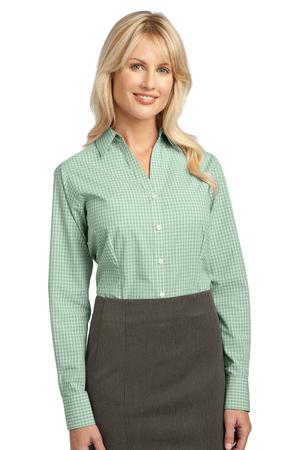 Port Authority Ladies Plaid Pattern Easy Care Shirt Style L639 2