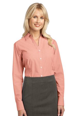 Port Authority Ladies Plaid Pattern Easy Care Shirt Style L639 4