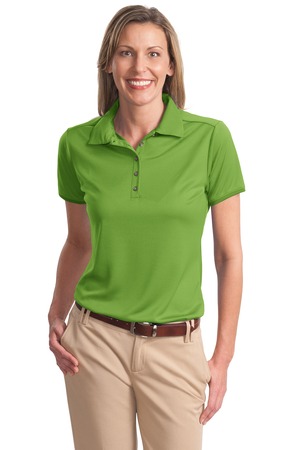 Port Authority Ladies Poly-Bamboo Charcoal Birdseye Jacquard Polo Style L498 2