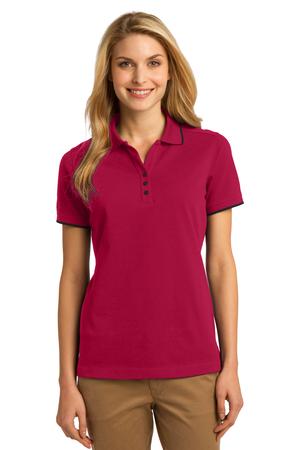Port Authority Ladies Rapid Dry Tipped Polo Style L454 5