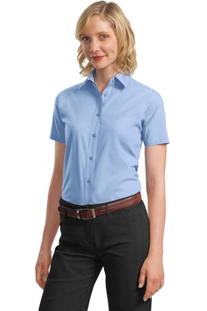 Port Authority Ladies Short Sleeve Value Poplin Shirt Style L633 3