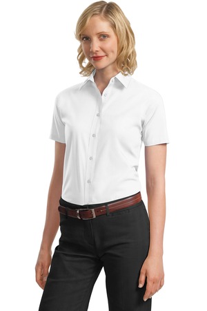 Port Authority Ladies Short Sleeve Value Poplin Shirt Style L633 6