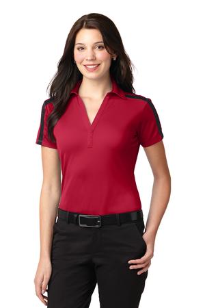 Port Authority Ladies Silk Touch Performance Colorblock Stripe Polo Style L547 6