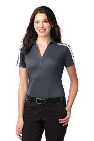 Port Authority Ladies Silk Touch Performance Colorblock Stripe Polo Style L547 7