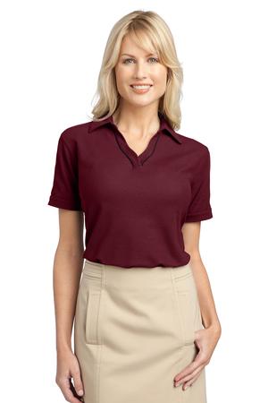 Port Authority Ladies Silk Touch Piped Polo Style L502 2