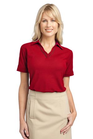 Port Authority Ladies Silk Touch Piped Polo Style L502