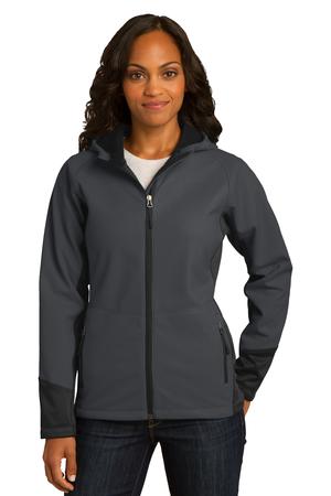 Port Authority Ladies Vertical Hooded Soft Shell Jacket Style L319 3