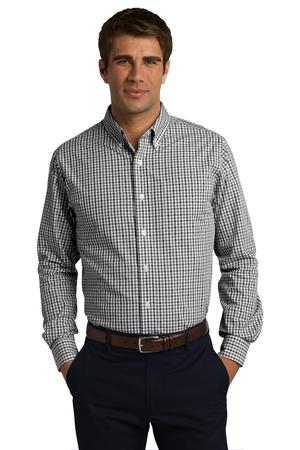 Port Authority Long Sleeve Gingham Easy Care Shirt Style S654 1