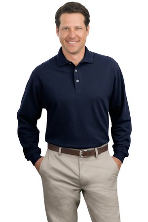 Port Authority Long Sleeve Pique Knit Polo Style K320 4