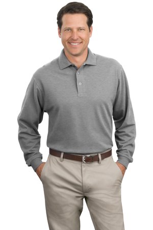 Port Authority Long Sleeve Pique Knit Polo Style K320