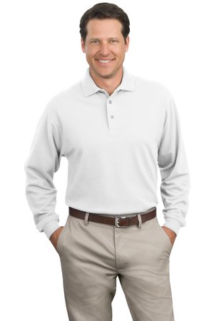 Port Authority Long Sleeve Pique Knit Polo Style K320 8