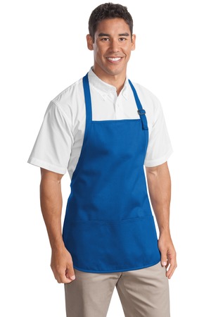 Port Authority Medium Length Apron with Pouch Pockets Style A510 7