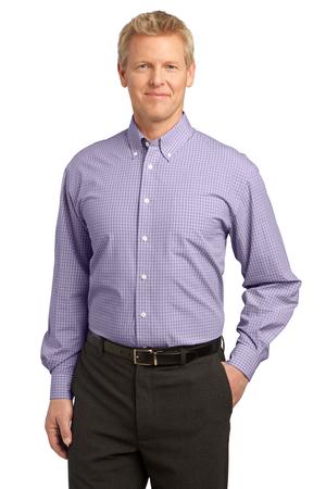 Port Authority Plaid Pattern Easy Care Shirt Style S639 5