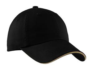 Port Authority Sandwich Bill Cap with Striped Closure Style C830 2