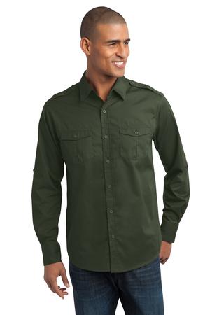 Port Authority Stain-Resistant Roll Sleeve Twill Shirt Style S649