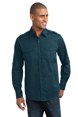 Port Authority Stain-Resistant Roll Sleeve Twill Shirt Style S649 4