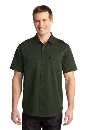 Port Authority Stain-Resistant Short Sleeve Twill Shirt Style S648