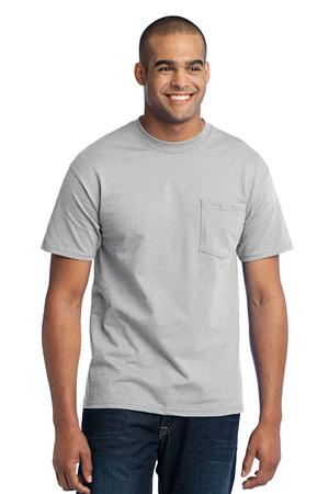 Port & Company – 50/50 Cotton/Poly T-Shirt with Pocket Style PC55P 2