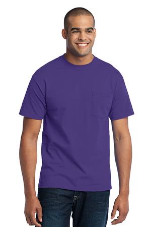Port & Company – 50/50 Cotton/Poly T-Shirt with Pocket Style PC55P 14