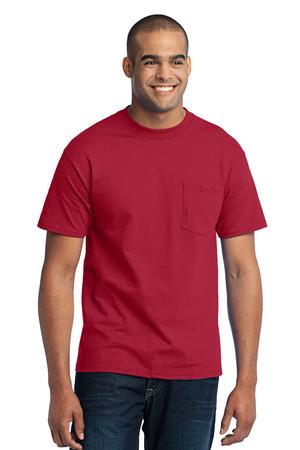 Port & Company – 50/50 Cotton/Poly T-Shirt with Pocket Style PC55P 15