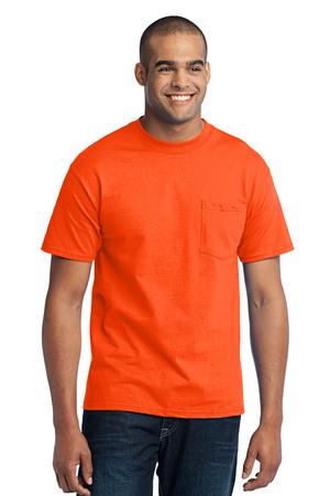 Port & Company – 50/50 Cotton/Poly T-Shirt with Pocket Style PC55P 18