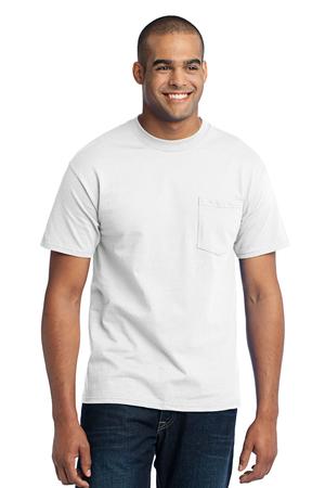 Port & Company – 50/50 Cotton/Poly T-Shirt with Pocket Style PC55P 19