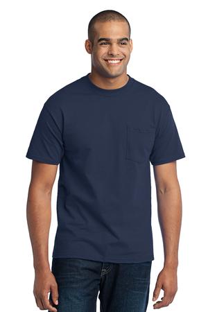 Port & Company Tall 50/50 Cotton/Poly T-Shirt with Pocket Style PC55PT 12