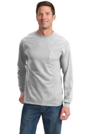 Port & Company Tall Long Sleeve Essential T-Shirt with Pocket Style PC61LSPT 1