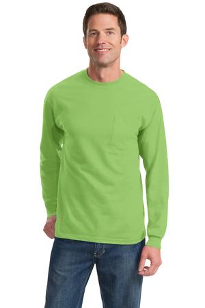 Port & Company Tall Long Sleeve Essential T-Shirt with Pocket Style PC61LSPT 5