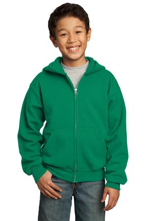 Port & Company – Youth Full-Zip Hooded Sweatshirt Style PC90YZH 7
