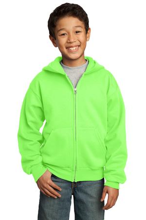 Port & Company – Youth Full-Zip Hooded Sweatshirt Style PC90YZH 12