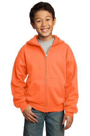 Port & Company – Youth Full-Zip Hooded Sweatshirt Style PC90YZH 13