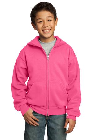 Port & Company – Youth Full-Zip Hooded Sweatshirt Style PC90YZH 14