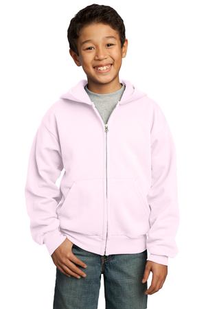 Port & Company – Youth Full-Zip Hooded Sweatshirt Style PC90YZH 17