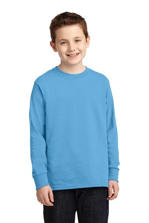 Port & Company Youth Long Sleeve 5.4-oz 100% Cotton T-Shirt Style PC54YLS