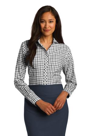 Red House Ladies Tricolor Check Non-Iron Shirt Style RH75